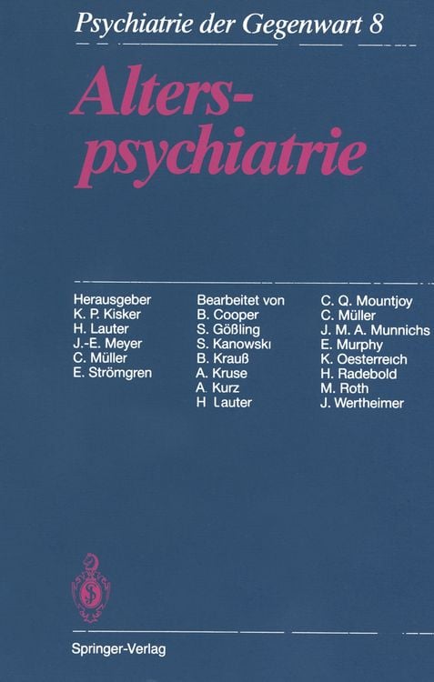 Produktbild: Alterspsychiatrie
