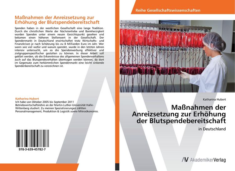 Produktbild: Ma&szlig;nahmen der Anreizsetzung zur Erh&ouml;hung der Blutspendebereitschaft