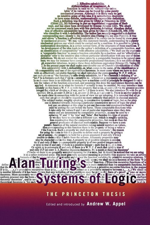 Produktbild: Alan Turing's Systems of Logic