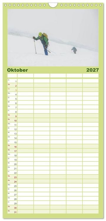 Produktbild: Familienplaner 2027 - Climbing Solutions - Bergsport weltweit mit 5 Spalten (Wandkalender, 21 x 45 cm) CALVENDO