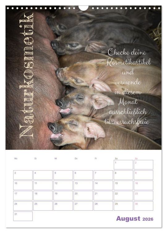 Produktbild: Tierische Challenges: F&uuml;r mehr Bewusstsein und mehr Tierschutz (Wandkalender 2026 DIN A3 hoch), CALVENDO Monatskalender