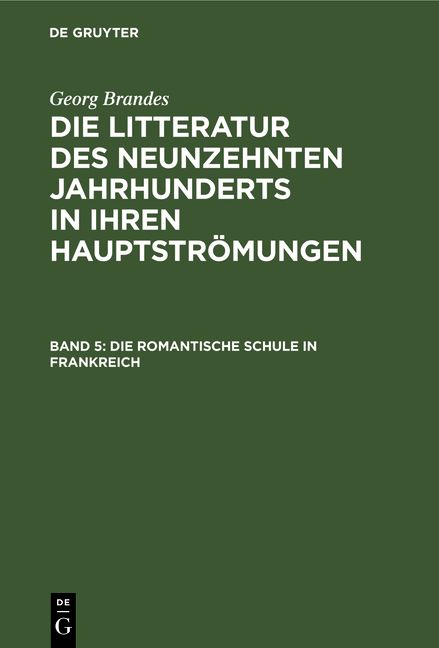 Produktbild: Die romantische Schule in Frankreich