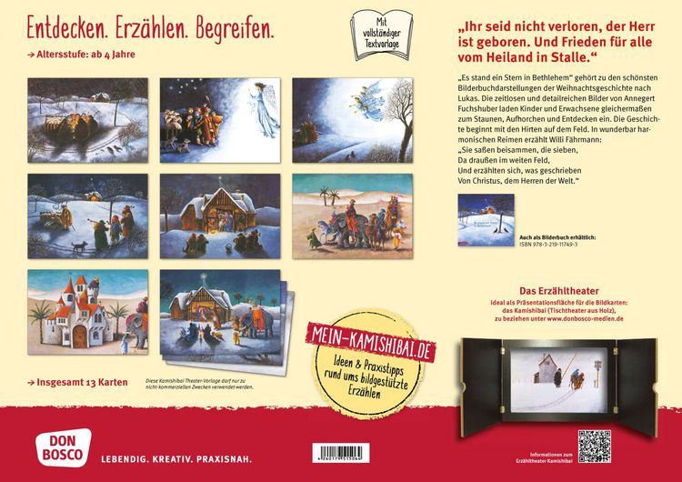 Produktbild: Es stand ein Stern in Bethlehem. Kamishibai Bildkartenset.