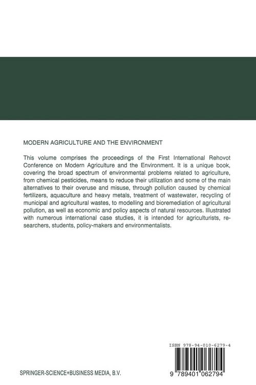 Produktbild: Modern Agriculture and the Environment