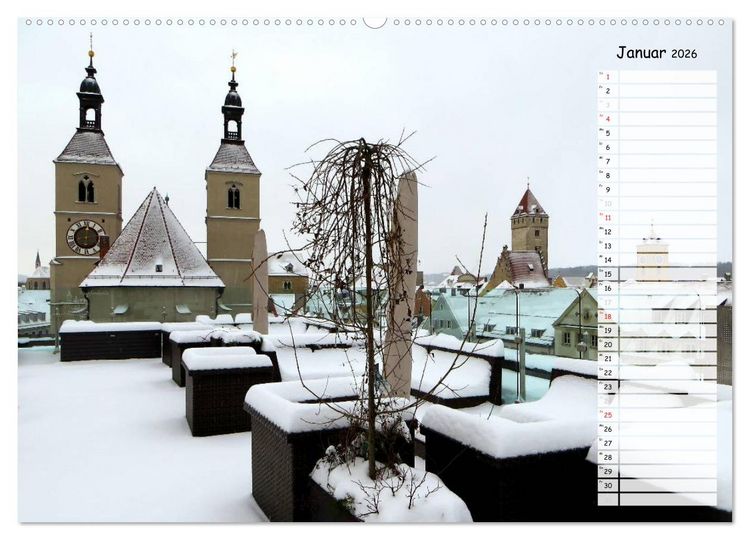 Produktbild: Regensburg erleben (hochwertiger Premium Wandkalender 2026 DIN A2 quer), Kunstdruck in Hochglanz