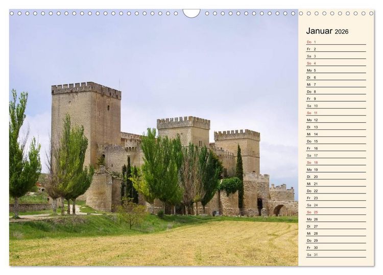 Produktbild: Burgen in Spanien (Wandkalender 2026 DIN A3 quer), CALVENDO Monatskalender