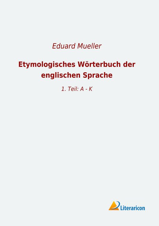 Produktbild: Etymologisches W&ouml;rterbuch der englischen Sprache
