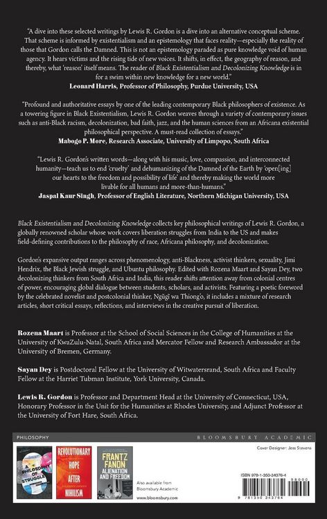 Produktbild: Black Existentialism and Decolonizing Knowledge