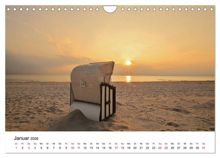 Produktbild: Ein Tag auf der Insel Hiddensee (Wandkalender 2026 DIN A4 quer), CALVENDO Monatskalender