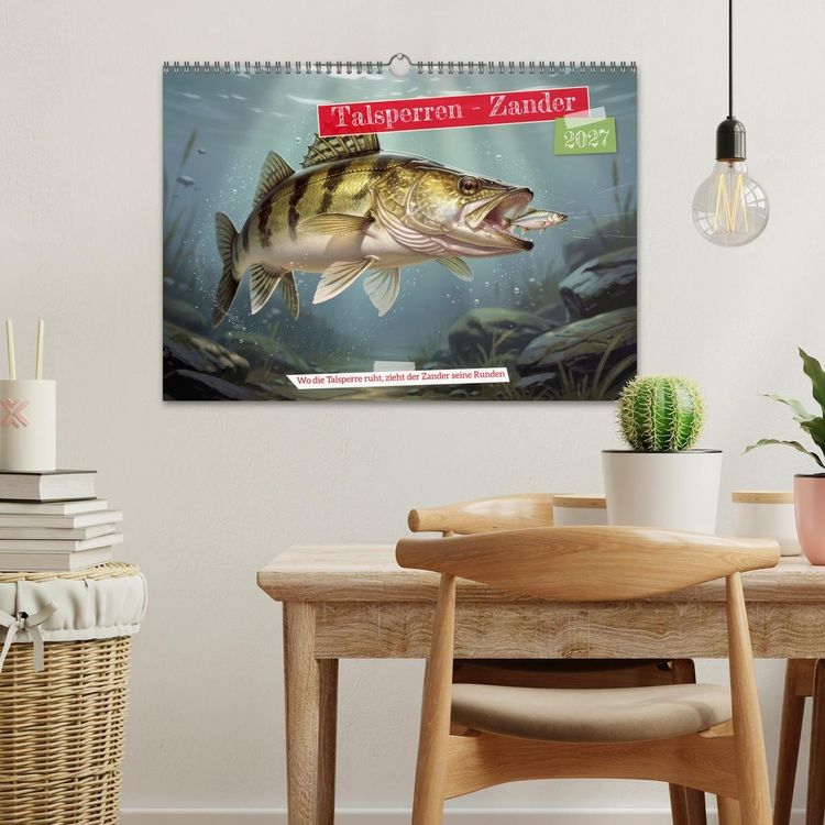 Produktbild: Talsperren - Zander (Wandkalender 2027 DIN A3 quer), CALVENDO Monatskalender
