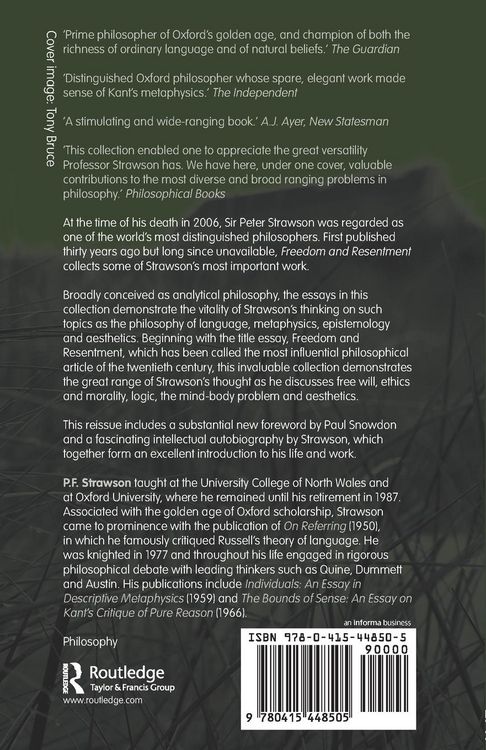 Produktbild: Freedom and Resentment and Other Essays
