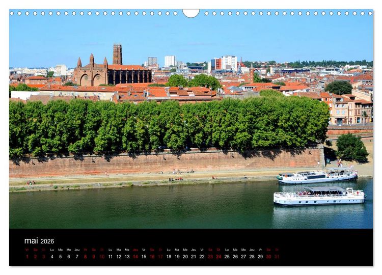 Produktbild: Toulousaine (Calendrier mural 2026 DIN A3 vertical), CALVENDO calendrier mensuel