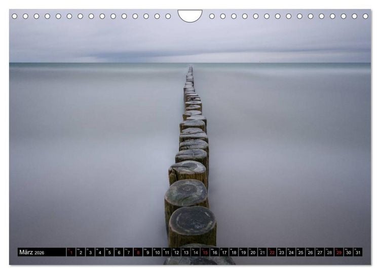 Produktbild: Binz Zingst 2026 (Wandkalender 2026 DIN A4 quer), CALVENDO Monatskalender