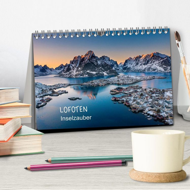 Produktbild: Lofoten Inselzauber (Tischkalender 2026 DIN A5 quer), CALVENDO Monatskalender