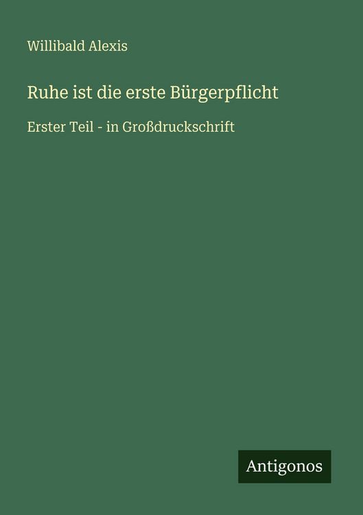Produktbild: Ruhe ist die erste B&uuml;rgerpflicht