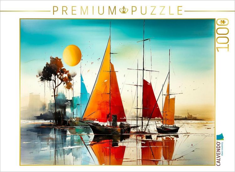 Produktbild: CALVENDO Puzzle Segeln, auf zu neuen Ufern | 1000 Teile Lege-Gr&ouml;&szlig;e 64x48cm Foto-Puzzle f&uuml;r gl&uuml;ckliche Stunden