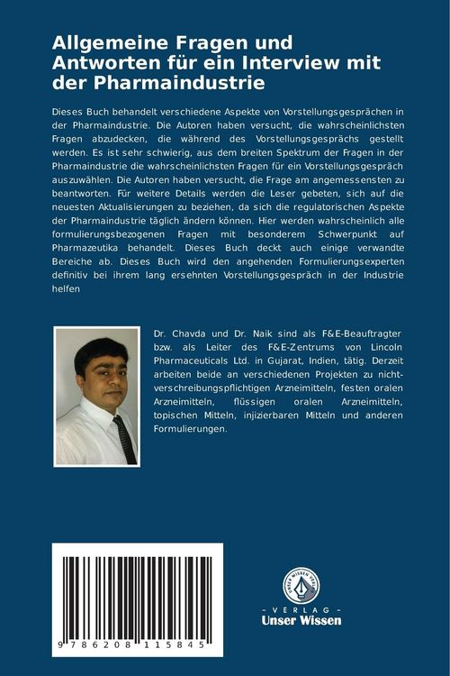 Produktbild: Allgemeine Fragen und Antworten f&uuml;r ein Interview mit der Pharmaindustrie