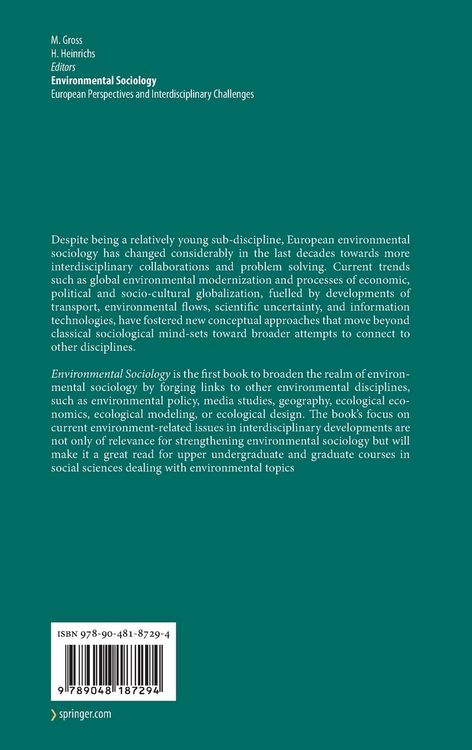 Produktbild: Environmental Sociology