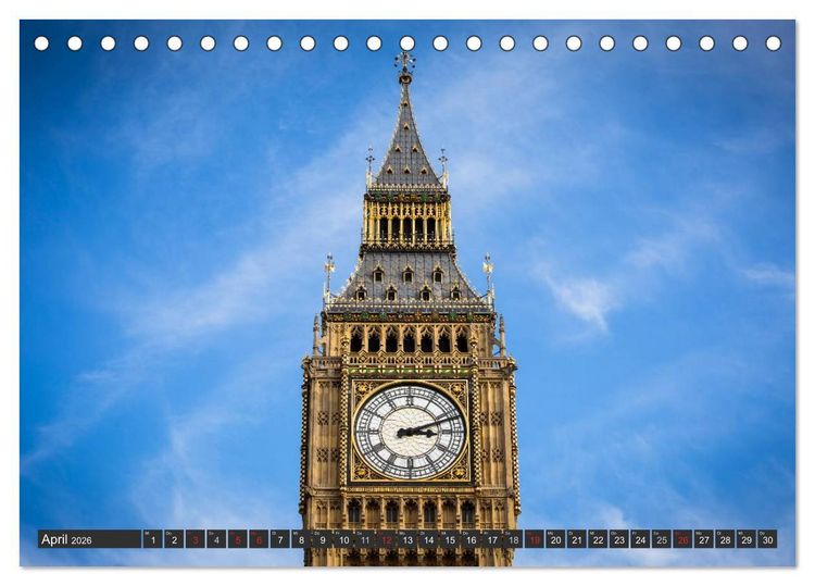 Produktbild: London Light (Tischkalender 2026 DIN A5 quer), CALVENDO Monatskalender