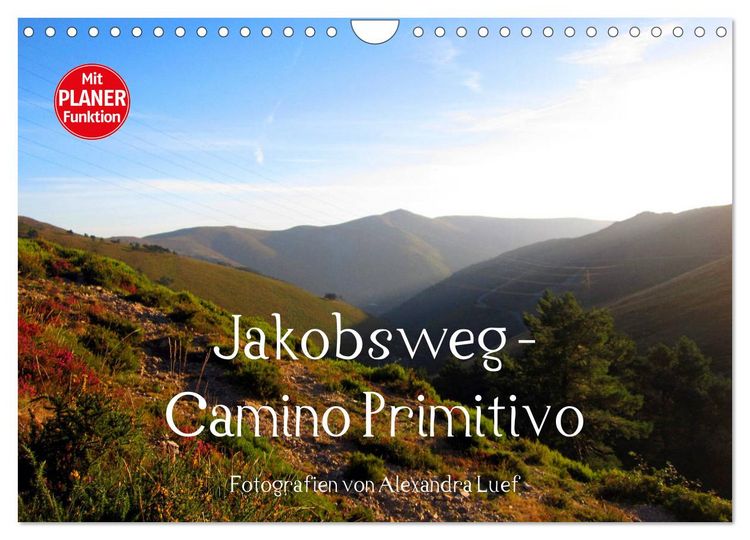 Produktbild: Jakobsweg - Camino Primitivo (Wandkalender 2026 DIN A4 quer), CALVENDO Monatskalender
