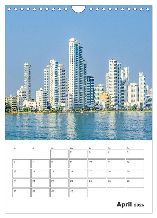 Produktbild: Reise durch Mittelamerika - Urlaubsplaner (Wandkalender 2026 DIN A4 hoch), CALVENDO Monatskalender