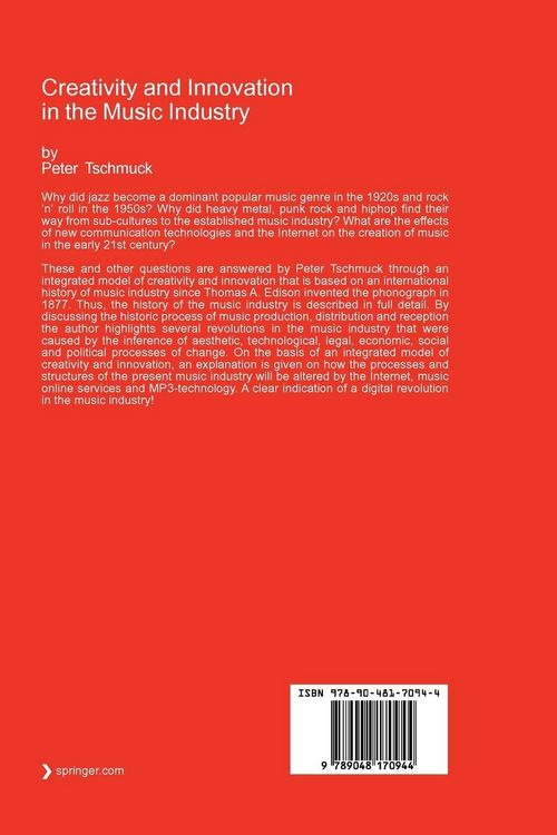Produktbild: Creativity and Innovation in the Music Industry
