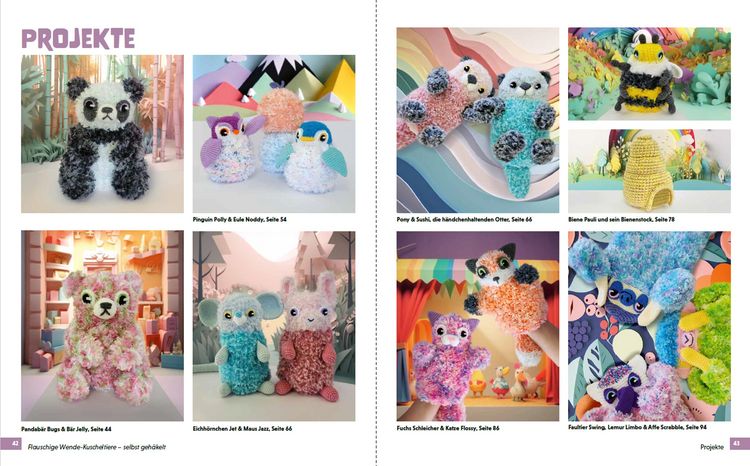 Produktbild: Flauschige Wende-Kuscheltiere