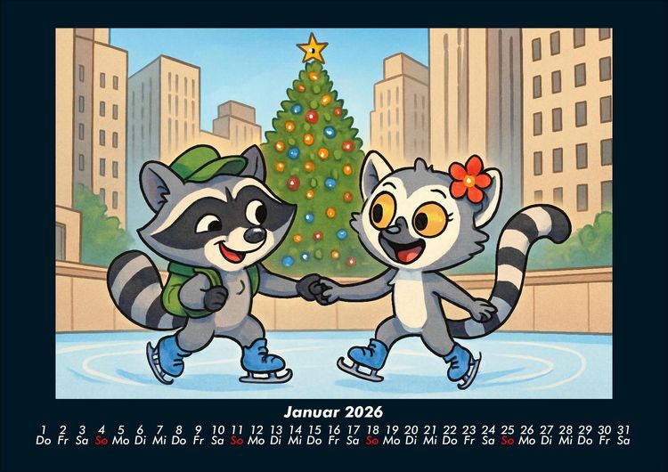 Produktbild: Rocco & Lulu - Reise durch die USA 2026 Fotokalender DIN A4