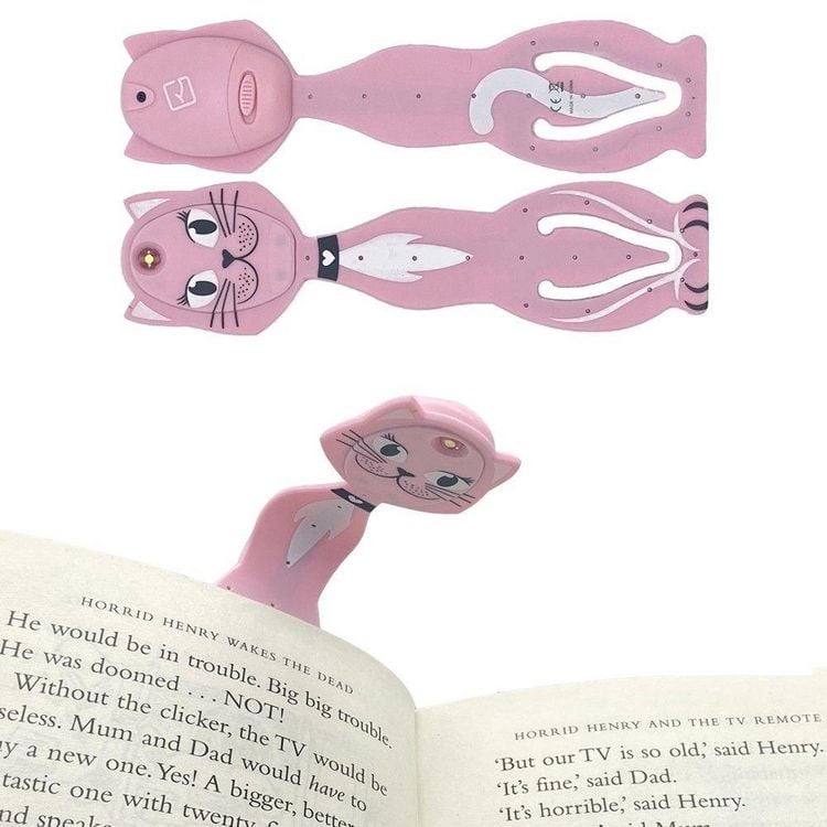 Produktbild: Flexilight Animal Leselicht Pinke Katze &ndash; 2-in-1 LED-Leselampe