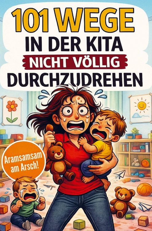 Produktbild: 101 Wege in der Kita nicht v&ouml;llig durchzudrehen - Das ultimative Anti-Stress-Mitmachbuch f&uuml;r Erzieherinnen zwischen Bastelkleber, Bauklotzkrieg & Beru