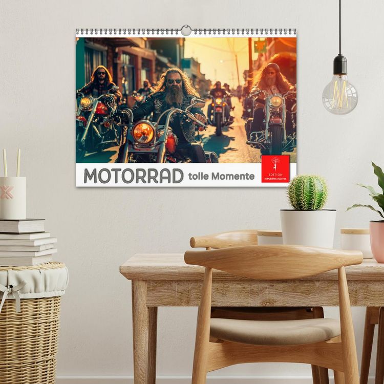 Produktbild: Motorrad tolle Momente (Wandkalender 2026 DIN A3 quer), CALVENDO Monatskalender