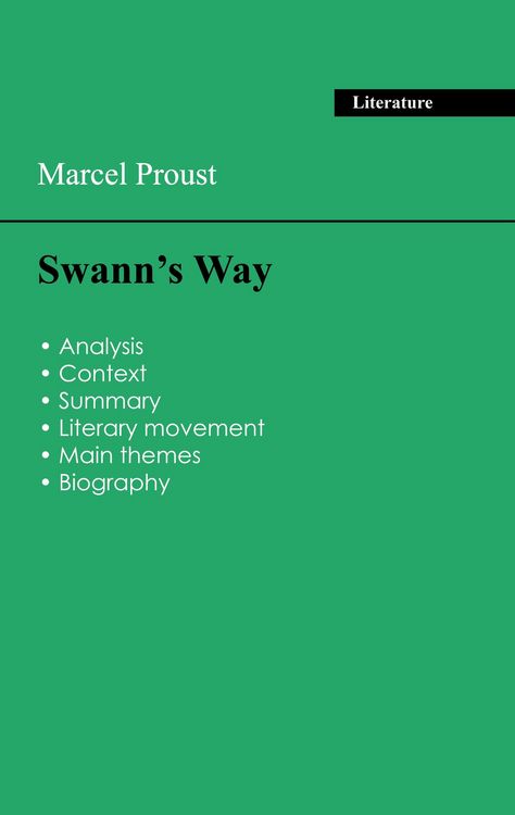 Produktbild: Succeed all your 2026 exams: Analysis of the novel of Marcel Proust's Swann's Way
