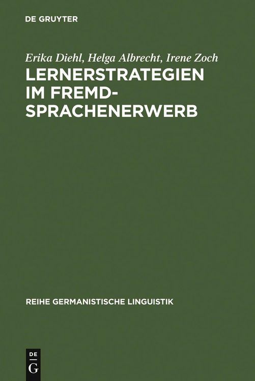 Produktbild: Lernerstrategien im Fremdsprachenerwerb