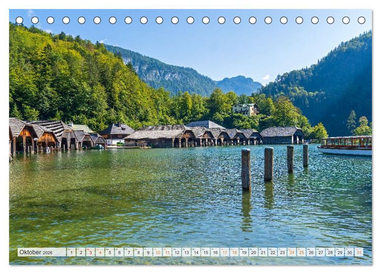 Produktbild: Berchtesgadener Land - Welt der Berge und Seen (Tischkalender 2026 DIN A5 quer), CALVENDO Monatskalender