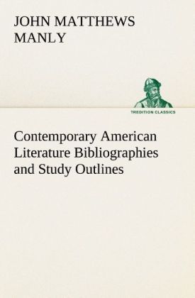 Produktbild: Contemporary American Literature Bibliographies and Study Outlines
