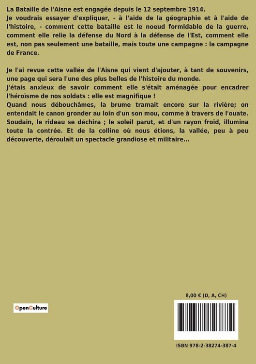 Produktbild: L'Aisne pendant la grande guerre