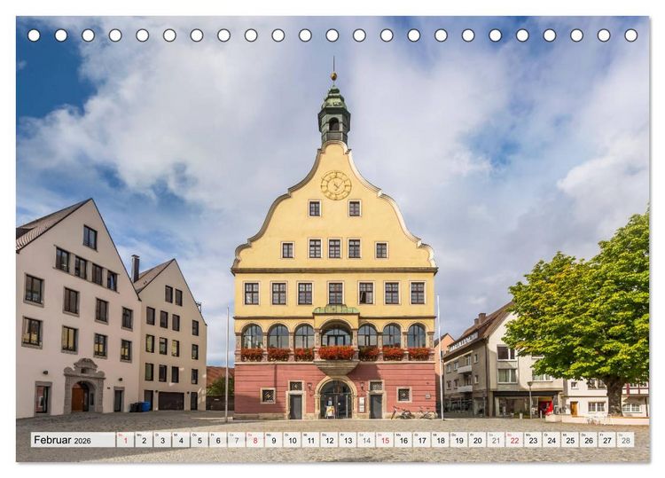 Produktbild: ULM Idyllisches Stadtherz (Tischkalender 2026 DIN A5 quer), CALVENDO Monatskalender