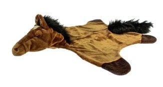Produktbild: Wild & Soft - Pl&uuml;sch Tierkost&uuml;m Braun Pferd, Bettvorleger, Decke