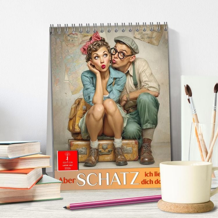 Produktbild: Aber Schatz, ich lieb dich doch (Tischkalender 2026 DIN A5 hoch), CALVENDO Monatskalender