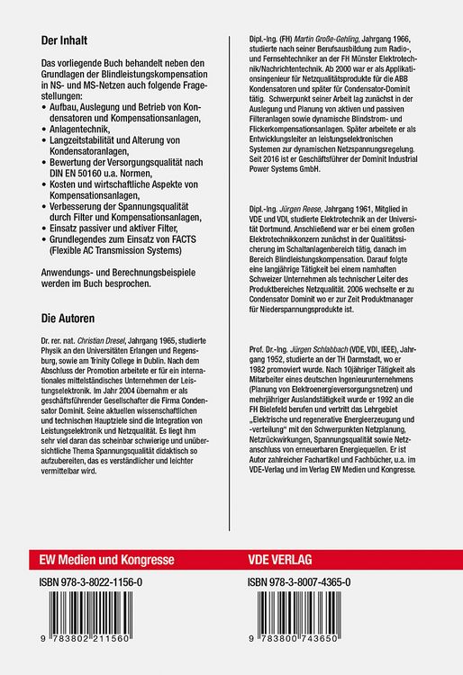 Produktbild: Blindleistungskompensation und Energieversorgungsqualit&auml;t