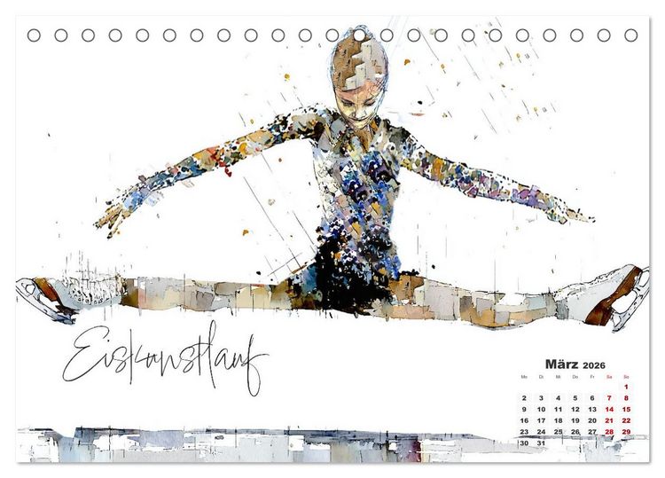 Produktbild: Olympische Luftspr&uuml;nge (Tischkalender 2026 DIN A5 quer), CALVENDO Monatskalender