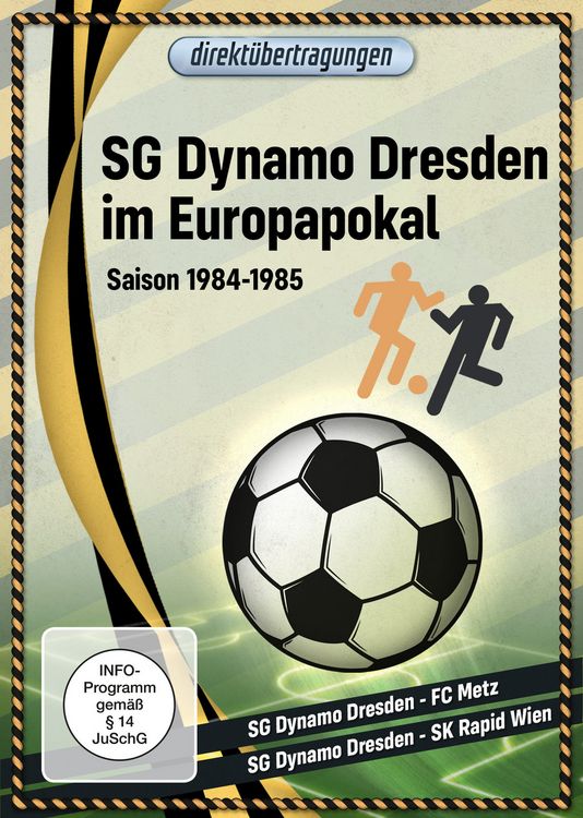 Produktbild: Direkt&uuml;bertragungen - SG Dynamo Dresden im Europapokal: Saison 1984-1985