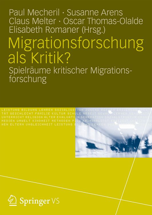 Produktbild: Migrationsforschung als Kritik?