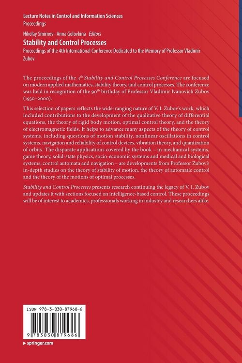 Produktbild: Stability and Control Processes