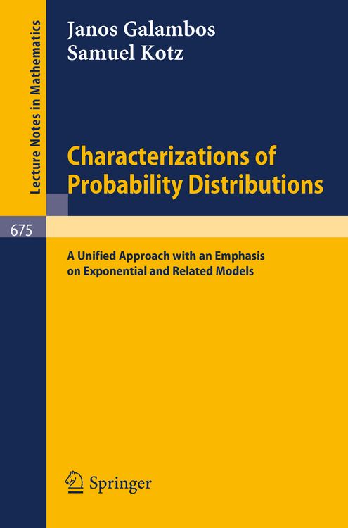 Produktbild: Characterizations of Probability Distributions.