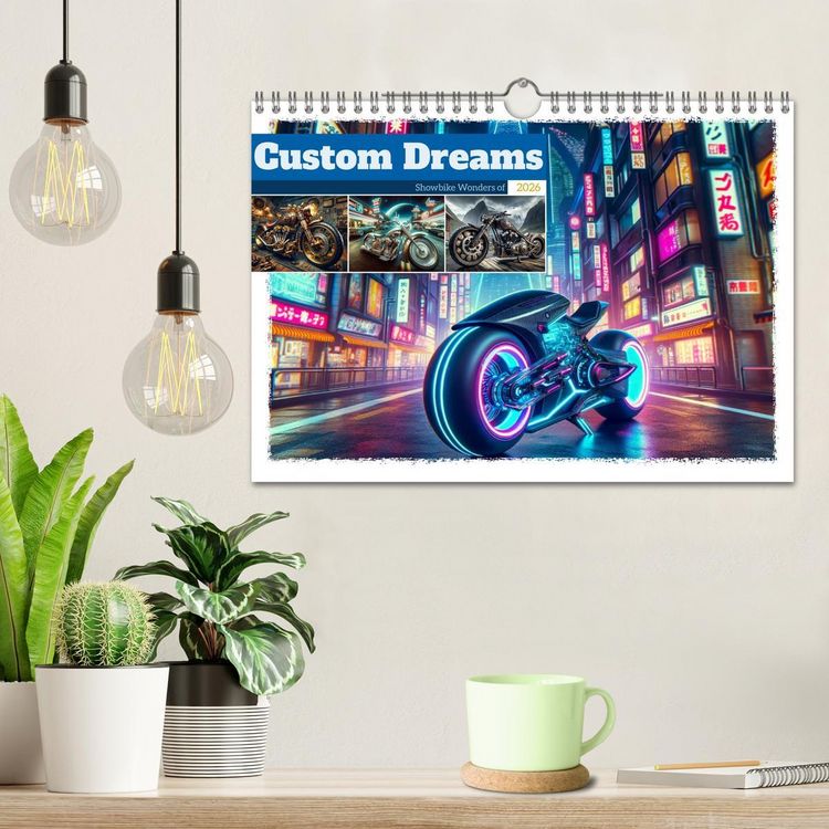 Produktbild: Custom Dreams - Showbike Wonders (Wandkalender 2026 DIN A4 quer), CALVENDO Monatskalender