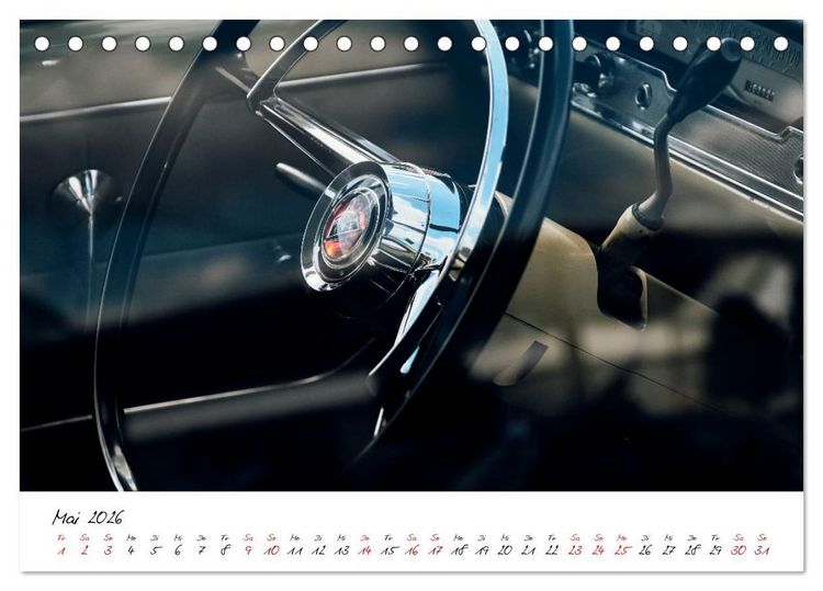 Produktbild: Oldtimer Innenansichten (Tischkalender 2026 DIN A5 quer), CALVENDO Monatskalender