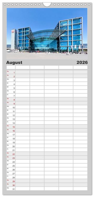Produktbild: Familienplaner 2026 - SOMMER IN BERLIN mit 5 Spalten (Wandkalender, 21 x 45 cm) CALVENDO