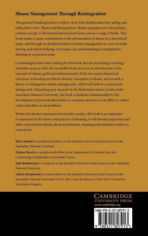 Produktbild: Shame Management Through Reintegration
