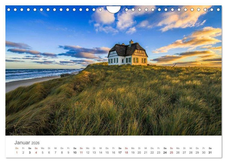 Produktbild: D&auml;nemark - Land im Licht (Wandkalender 2026 DIN A4 quer), CALVENDO Monatskalender